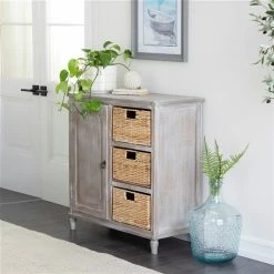 Best Pirce 🤩 Grayson Lane 32-in x 32-in Brown Wooden Traditional Storage Unit 🥰 -GRAYSON LANE Sales 2022 330944818 AlternateImage2 l