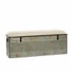 Deals ❤️ Grayson Lane 18-in x 50-in Farmhouse Grey Storage Bench 🎁
