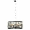 Best Sale 😍 Grayson Lane 6-Light Black Glam Crystal Chandelier 🔔