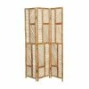 New 😀 Grayson Lane 3-Panel Beige Wood Folding Contemporary Room Divider 🎁