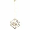 Cheap ✨ Grayson Lane 4-Light Gold Modern Contemporary Cage Chandelier ✨
