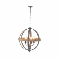 Best reviews of ⭐ Grayson Lane 4-Light Black Industrial Cage Chandelier ⭐