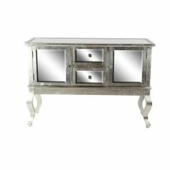Deals 🔥 Grayson Lane 33-in x 48-in Silver Wooden Glam Buffet 🌟