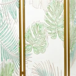 Best Sale 👍 Grayson Lane 3-Panel Green and Gold Folding Contemporary/Modern Room Divider 🔔 -GRAYSON LANE Sales 2022 330944853 AlternateImage4 l