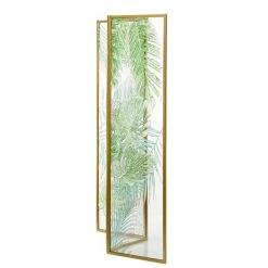 Best Sale 👍 Grayson Lane 3-Panel Green and Gold Folding Contemporary/Modern Room Divider 🔔 -GRAYSON LANE Sales 2022 330944853 AlternateImage5 l