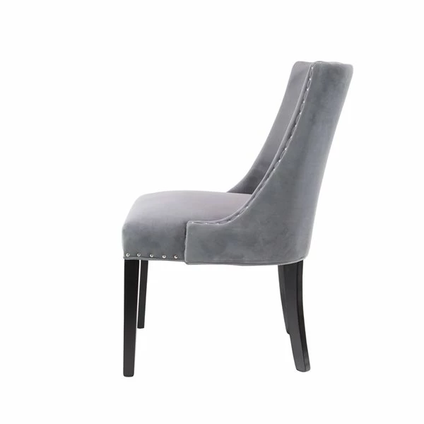 Best Sale 🔥 Grayson Lane Traditional Polyester Upholstered Parsons Chair Wood Frame - Grey 🎁 5 Best Sale 🔥 Grayson Lane Traditional Polyester Upholstered Parsons Chair Wood Frame - Grey 🎁 - Image 5