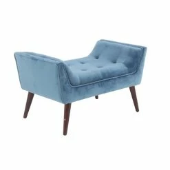 Deals ✨ Grayson Lane 20-in x 33-in Modern Blue Accent Bench 🤩 -GRAYSON LANE Sales 2022 330944861 AlternateImage5 l