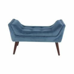 Deals ✨ Grayson Lane 20-in x 33-in Modern Blue Accent Bench 🤩