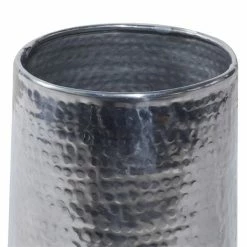 Best Pirce 😀 Grayson Lane 16-in x 21-in Silver Metal Planter 🎉 -GRAYSON LANE Sales 2022 330944871 AlternateImage3 l