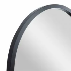 Outlet 🎉 Grayson Lane 42-in x 42-in Round Black Metal Framed Wall Mirror 😍 -GRAYSON LANE Sales 2022 330944880 AlternateImage3 l