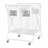 Cheap ❤️ Grayson Lane White Metal Base with Steel Top Kitchen Carts - 43.25-in x 29.75-in ✨