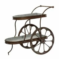 Cheapest 🔥 Grayson Lane 37.38-in Brown Outdoor Novelty Cast Iron Plant Stand ⌛