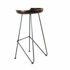 Outlet 💯 Grayson Lane 32-in x 17-in Rustic Bar Stool Brown Iron and Wood 🧨 -GRAYSON LANE Sales 2022 330944896 AlternateImage5 l