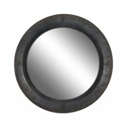 Top 10 🛒 Grayson Lane 34.5-in x 34.5-in Round Grey Metal Wall Mirror 🎁