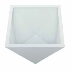 Discount 🎉 Grayson Lane 18.45-in W x 14.35-in H Modern Geometric White Metal Square Planters - Set of 3 😉 -GRAYSON LANE Sales 2022 330945008 AlternateImage3 l