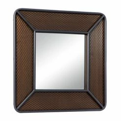 Best reviews of ✨ Grayson Lane 31.5-in x 31.5-in Square Brown Wall Mirror 🌟 -GRAYSON LANE Sales 2022 330945020 AlternateImage5 l