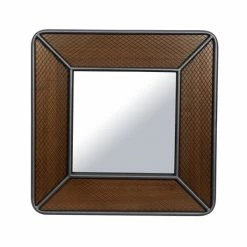 Best reviews of ✨ Grayson Lane 31.5-in x 31.5-in Square Brown Wall Mirror 🌟