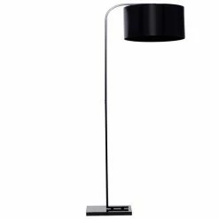 Best reviews of 😀 Grayson Lane 16-in x 64-in Black Metal Traditional Floor Lamp with Foot Switch 😍