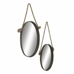 Best reviews of ⭐ Grayson Lane 45-in x 20.5-in Oval Brown Wall Mirror 😉 -GRAYSON LANE Sales 2022 330945027 AlternateImage5 l