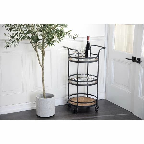 Best reviews of ✨ Grayson Lane Black Metal Base with Glass Top Kitchen Cart (35-in x 21-in x 16-in) 🤩 2 Best reviews of ✨ Grayson Lane Black Metal Base with Glass Top Kitchen Cart (35-in x 21-in x 16-in) 🤩 - Image 2