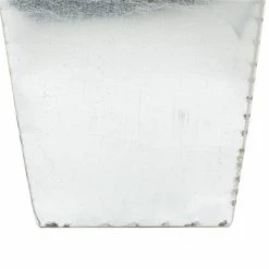 Discount ✨ Grayson Lane 15-in W x 26-in H Contemporary Silver Metal Square Planters - Set of 3 👏 -GRAYSON LANE Sales 2022 330945034 AlternateImage4 l