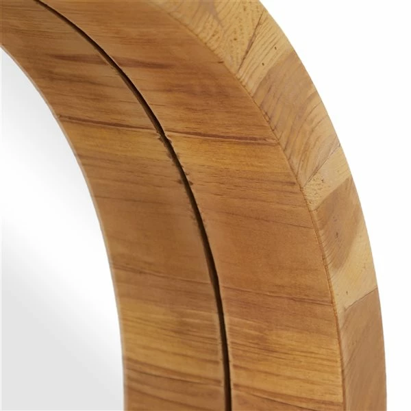 Discount ๐ Grayson Lane 23.80-in x 23.80-in Round Brown Wall Mirror ๐งจ 3 Discount ๐ Grayson Lane 23.80-in x 23.80-in Round Brown Wall Mirror ๐งจ - Image 3