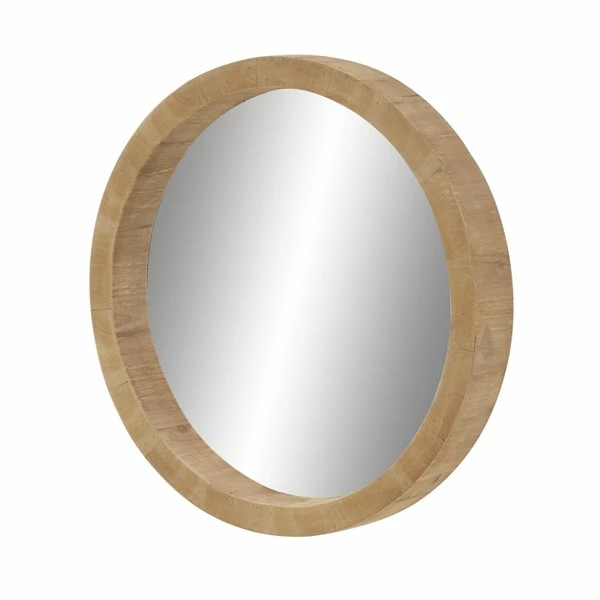 Discount ๐ Grayson Lane 23.80-in x 23.80-in Round Brown Wall Mirror ๐งจ 4 Discount ๐ Grayson Lane 23.80-in x 23.80-in Round Brown Wall Mirror ๐งจ - Image 4