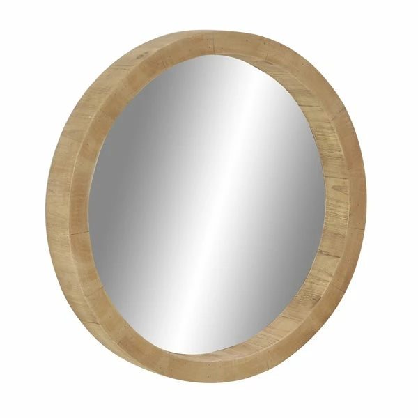 Discount ๐ Grayson Lane 23.80-in x 23.80-in Round Brown Wall Mirror ๐งจ 5 Discount ๐ Grayson Lane 23.80-in x 23.80-in Round Brown Wall Mirror ๐งจ - Image 5