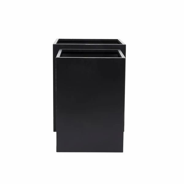 Best Pirce 😀 Grayson Lane 17.7-in W x 21.15-in H Modern Black Metal Square Planters - Set of 2 🥰 5 Best Pirce 😀 Grayson Lane 17.7-in W x 21.15-in H Modern Black Metal Square Planters - Set of 2 🥰 - Image 5