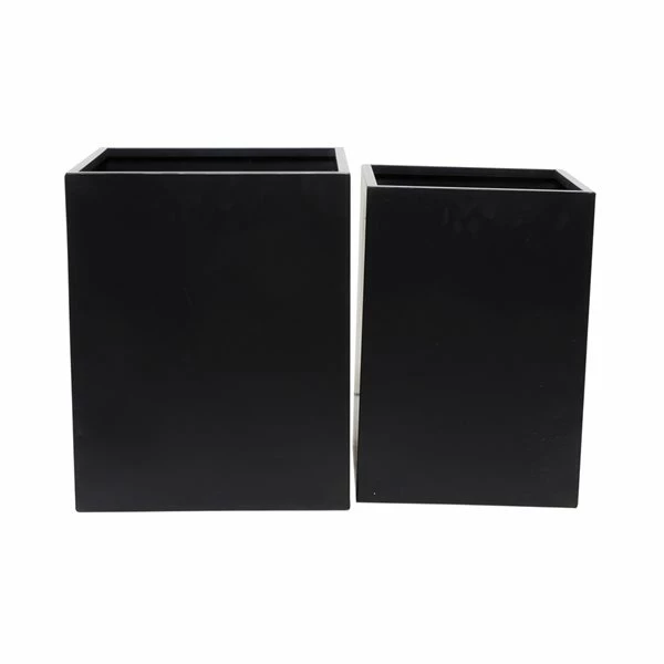 Best Pirce 😀 Grayson Lane 17.7-in W x 21.15-in H Modern Black Metal Square Planters - Set of 2 🥰 1 Best Pirce 😀 Grayson Lane 17.7-in W x 21.15-in H Modern Black Metal Square Planters - Set of 2 🥰