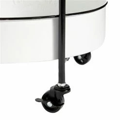 Hot Sale ✨ Grayson Lane Black Metal Base with Iron Top Kitchen Cart (34-in x 16-in) 👏 -GRAYSON LANE Sales 2022 330945063 AlternateImage4 l