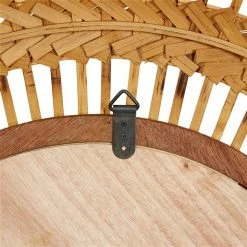 Best deal 🛒 Grayson Lane 35.63-in x 35.63-in Round Brown Wall Mirror 🌟 -GRAYSON LANE Sales 2022 330945068 AlternateImage7 l