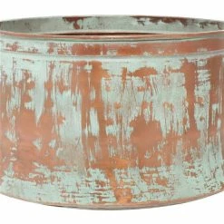 New 🎁 Grayson Lane 20-in W x 11-in H Rustic Copper Metal Round Planters - Set of 3 🤩 -GRAYSON LANE Sales 2022 330945075 AlternateImage4 l