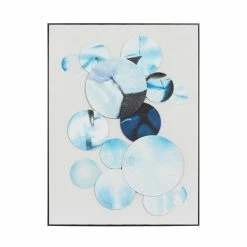 Outlet ❤️ Grayson Lane Black Wood Framed 40-in H x 30-in W Abstract Fabric Hand-Painted 3D Art ✨