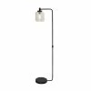 Cheapest 🥰 Grayson Lane 10-in x 61-in Black Metal Traditional Floor Lamp with Foot Switch ✨