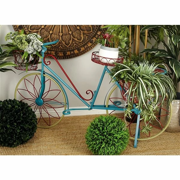 Coupon ๐ Grayson Lane 32-in x 54-in Turquoise Iron Vintage Plant Stand ๐ 2 Coupon ๐ Grayson Lane 32-in x 54-in Turquoise Iron Vintage Plant Stand ๐ - Image 2