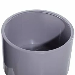 Promo 🎉 Grayson Lane 15.7-in W x 20.1-in H Contemporary Grey Metal Round Planters with Wood Stands - Set of 2 ⭐ -GRAYSON LANE Sales 2022 330945087 AlternateImage3 l