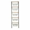 Cheapest ✨ Grayson Lane 6-in W x 75-in H Farmhouse Grey Metal Ladder Planter with Hanging Pots - Set of 1 😉