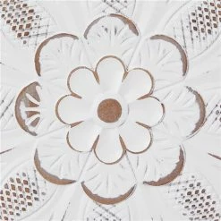 Hot Sale ⭐ Grayson Lane 18.5-in H x 18.5-in W Floral Wood Wall Accent - Set of 2 ❤️ -GRAYSON LANE Sales 2022 330945105 AlternateImage6 l