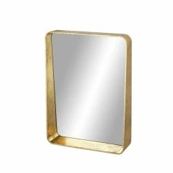 Flash Sale ⌛ Grayson Lane 31.5-in x 23.65-in Rectangle Gold Wall Mirror 🤩 -GRAYSON LANE Sales 2022 330945112 AlternateImage6 l
