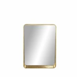Flash Sale ⌛ Grayson Lane 31.5-in x 23.65-in Rectangle Gold Wall Mirror 🤩