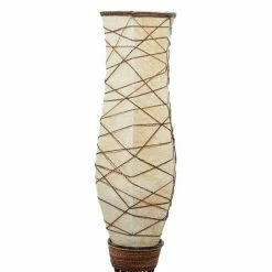 Best Sale 👏 Grayson Lane 10-in x 59-in Mocha-Brown Traditional Floor Lamp with Bamboo Base 🔥 -GRAYSON LANE Sales 2022 330945115 AlternateImage3 l