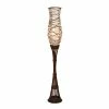 Best Sale 👏 Grayson Lane 10-in x 59-in Mocha-Brown Traditional Floor Lamp with Bamboo Base 🔥