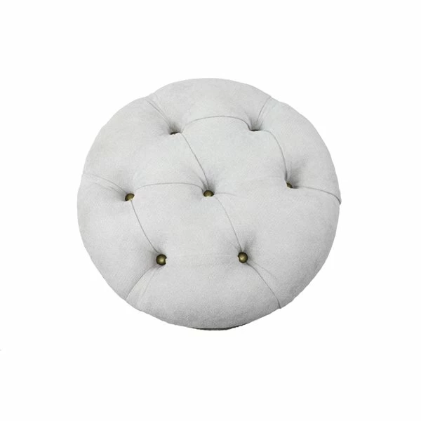 Best Pirce π₯ Grayson Lane Rustic Light Grey Tufted Round Integrated Storage Ottoman with Textured Base β 5 Best Pirce π₯ Grayson Lane Rustic Light Grey Tufted Round Integrated Storage Ottoman with Textured Base β - Image 5