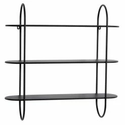 Best reviews of 😀 Grayson Lane 28-in x 28-in Black Iron Modern Wall-Mounted Shelf 🎉