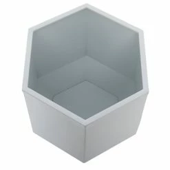 Promo ⭐ Grayson Lane 18.3-in W x 19.75-in H Modern White Metal Round Planters - Set of 3 ⭐ -GRAYSON LANE Sales 2022 330945155 AlternateImage3 l
