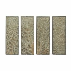 Cheap ❤️ Grayson Lane 36-in H x 12-in W Nature Metal Wall Accent - Set of 4 🥰