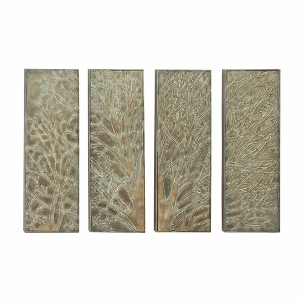 Cheap ❤️ Grayson Lane 36-in H x 12-in W Nature Metal Wall Accent - Set of 4 🥰 1 Cheap ❤️ Grayson Lane 36-in H x 12-in W Nature Metal Wall Accent - Set of 4 🥰
