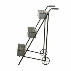 Brand new ❤️ Grayson Lane 37-in x 26-in Grey Iron Farmhouse Plant Stand 👏 -GRAYSON LANE Sales 2022 330945172 AlternateImage5 l