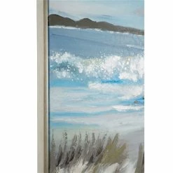 Promo ✨ Grayson Lane Gold Wood Framed 40-in H x 40-in W Coastal Resin Painting 🔔 -GRAYSON LANE Sales 2022 330945190 AlternateImage3 l